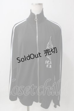 画像1: LISTEN FLAVOR / ブラックキャットジャージ  黒 Y-25-06-12-061-PU-TO-SZ-ZT337