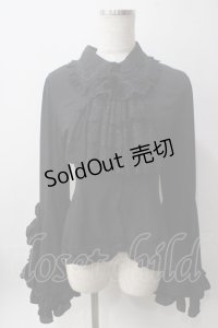 ATELIER PIERROT / ルイーズジャボタイブラウス  黒 Y-25-06-12-065-EL-BL-SZ-ZY