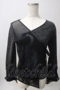 Ozz Croce / メッシュレイヤードニットソー  黒 Y-25-06-12-066-OO-TO-SZ-ZY