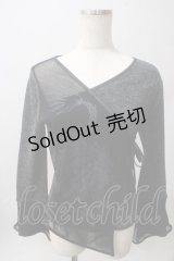 Ozz Croce / メッシュレイヤードニットソー  黒 Y-25-06-12-066-OO-TO-SZ-ZT202