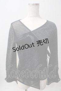 Ozz Croce / メッシュレイヤードニットソー  黒 Y-25-06-12-066-OO-TO-SZ-ZT202