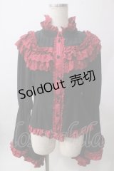ATELIER PIERROT / 狂人による第九 赤黒ブラウス  赤黒 Y-25-06-12-068-EL-BL-SZ-ZY