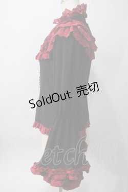 画像4: ATELIER PIERROT / 狂人による第九 赤黒ブラウス  赤黒 Y-25-06-12-068-EL-BL-SZ-ZY