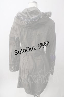 画像2: ALGONQUINS / ミリタリー風コート  カーキ Y-25-06-12-072-AL-CO-SZ-ZT-C030