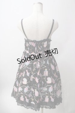 画像2: Angelic Pretty / Dreamy Girlハイウエストジャンパースカート  黒 Y-25-06-12-077-AP-OP-SZ-ZY