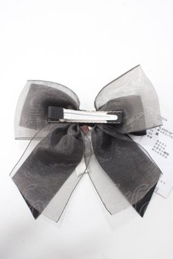 画像2: axes femme POETIQUE / 赤く塗られたバラのバレッタ  黒 Y-25-06-12-001-AX-AC-SZ-ZY