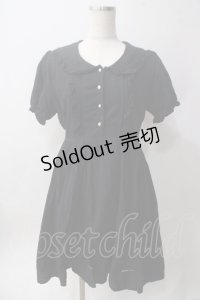 Amavel / セーラー風コットンワンピース F ブラック Y-25-06-12-087-CA-OP-SZ-ZY
