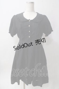 画像1: Amavel / セーラー風コットンワンピース F ブラック Y-25-06-12-087-CA-OP-SZ-ZY
