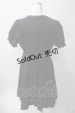 画像2: Amavel / セーラー風コットンワンピース F ブラック Y-25-06-12-087-CA-OP-SZ-ZY