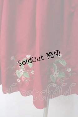 画像3: Ank Rouge / いちご刺繍ワンピース M アカ Y-25-06-12-088-CA-OP-SZ-ZY