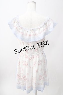 画像2: LIZ LISA / レースアップローズワンピース 0 ブルー Y-25-06-12-091-LO-OP-SZ-ZY