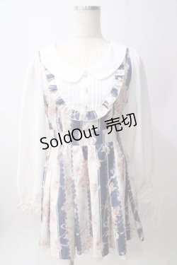画像1: LIZ LISA / ストライプローズワンピース 0 紺 Y-25-06-12-092-LO-OP-SZ-ZY