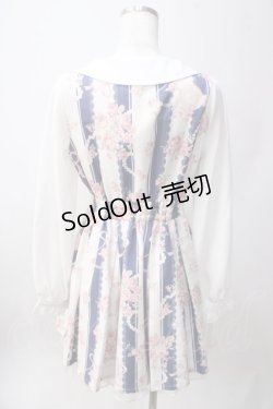 画像2: LIZ LISA / ストライプローズワンピース 0 紺 Y-25-06-12-092-LO-OP-SZ-ZY