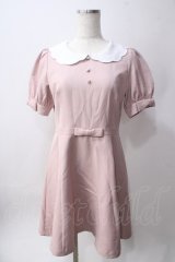 Ank Rouge / スカラップ衿ドーリーワンピース M ピンク Y-25-06-12-093-CA-OP-SZ-ZY