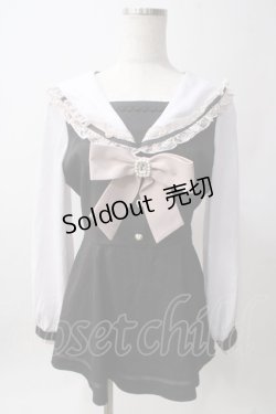 画像1: LIZ LISA / セーラーカラーセットアップ 0 黒 Y-25-06-12-095-LO-OP-SZ-ZY