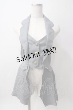 画像1: axes femme POETIQUE / クラシックホルターベスト M グレー Y-25-06-12-098-AX-TO-SZ-ZY