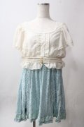 axes femme / ブラウスドッキングワンピース M サックス Y-25-06-12-100-AX-OP-SZ-ZY