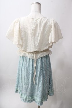 画像2: axes femme / ブラウスドッキングワンピース M サックス Y-25-06-12-100-AX-OP-SZ-ZY