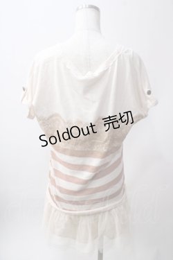 画像2: axes femme / レースptボーダーワンピース M 生成り Y-25-06-12-104-AX-OP-SZ-ZY