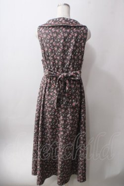 画像2: axes femme POETIQUE / 小花柄ロングワンピース M 茶 Y-25-06-12-105-AX-OP-SZ-ZY