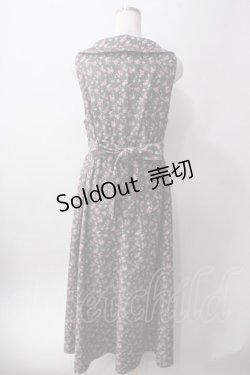 画像2: axes femme POETIQUE / 小花柄ロングワンピース M 茶 Y-25-06-12-105-AX-OP-SZ-ZY