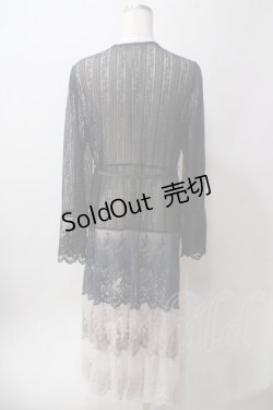 画像2: axes femme / グラデーションレースガウン  黒 Y-25-06-12-111-AX-TO-SZ-ZY
