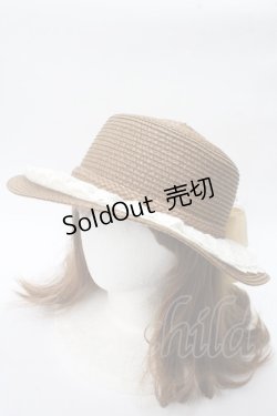 画像2: axes femme / 巻きバラリボンカンカン帽  茶 Y-25-06-12-010-AX-AC-SZ-ZT-K011