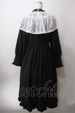 画像2: axes femme / レース襟セットワンピース  黒 Y-25-06-12-113-AX-OP-SZ-ZY