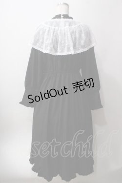 画像2: axes femme / レース襟セットワンピース  黒 Y-25-06-12-113-AX-OP-SZ-ZY