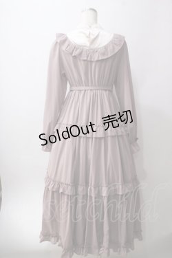 画像2: axes femme kawaii / クラシカルフリルロングワンピ  ピンク Y-25-06-12-114-AX-OP-SZ-ZY