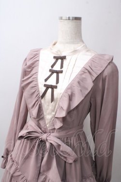 画像3: axes femme kawaii / クラシカルフリルロングワンピ  ピンク Y-25-06-12-114-AX-OP-SZ-ZY