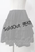 Vallee lys / “Pivoine”Frill Skirt  黒 Y-25-06-12-119-GO-SK-SZ-ZY