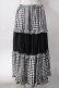 画像1: Candy Stripper / check tiered　frill jamper　スカート  黒 Y-25-06-12-122-PU-SK-SZ-ZY (1)