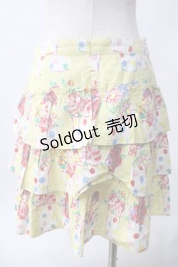 画像2: Emily Temple cute /カラフルフラワースカート  イエロー Y-25-06-12-126-ET-SK-SZ-ZY