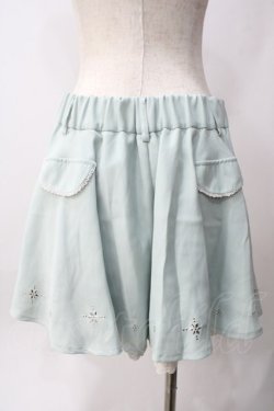 画像2: axes femme / お花ストーン付きキュロット M ミント Y-25-06-12-132-AX-PA-SZ-ZY