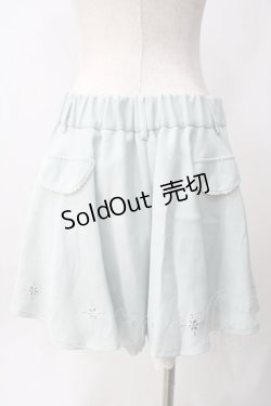 画像2: axes femme / お花ストーン付きキュロット M ミント Y-25-06-12-132-AX-PA-SZ-ZY