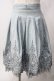 画像1: axes femme / 裾刺繍スカート M サックス Y-25-06-12-135-AX-SK-SZ-ZY (1)