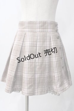 画像1: axes femme / 釦デザインプリーツキュロット M ブラウン Y-25-06-12-136-AX-SK-SZ-ZY