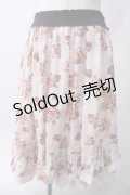 axes femme / ローズシフォンスカート M 淡ピンク Y-25-06-12-140-AX-SK-SZ-ZI