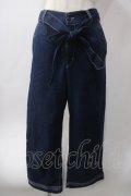 axes femme / 釦デザインデニムワイドパンツ M インディゴ Y-25-06-12-145-AX-PA-SZ-ZY
