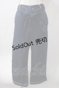 axes femme / 釦デザインデニムワイドパンツ M インディゴ Y-25-06-12-145-AX-PA-SZ-ZY