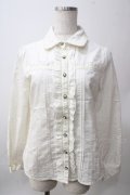 axes femme / ストライプ柄ブラウス M 生成り Y-25-06-12-013-AX-BL-SZ-ZY