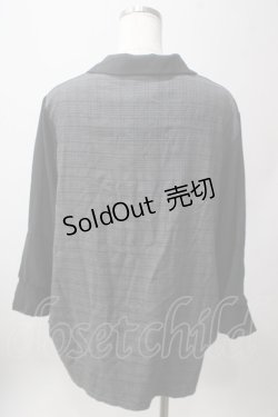 画像2: axes femme / ベル袖シャツアンサンブルプルオーバー M 黒 Y-25-06-12-015-AX-TO-SZ-ZY