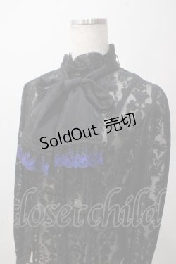 画像3: Moi-meme-Moitie / タイニーローズレースリボンブラウス  ブラック Y-25-06-12-016-MO-BL-SZ-ZY