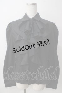 Sheglit / ビショップスリーブジャボブラウス L 黒 Y-25-06-12-018-EL-BL-SZ-ZY