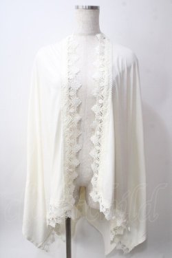 画像1: axes femme / UVイレヘムポンチョ  生成り Y-25-06-12-027-AX-TO-SZ-ZY