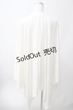 画像2: axes femme / UVイレヘムポンチョ  生成り Y-25-06-12-027-AX-TO-SZ-ZY