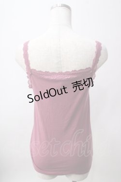 画像2: axes femme / レースビジューデザインタンク F ピンク Y-25-06-12-032-AX-TO-SZ-ZY