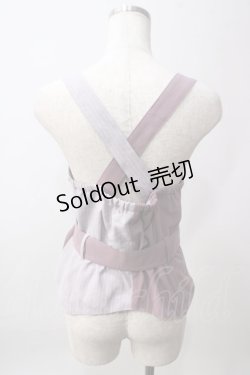 画像2: axes femme POETIQUE / ベルト付バイカラーベスト M パープル Y-25-06-12-034-AX-TO-OW-ZY