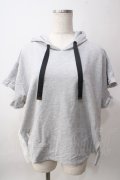 axes femme / バックレースパーカープルオーバー M グレー Y-25-06-12-037-AX-TO-SZ-ZY